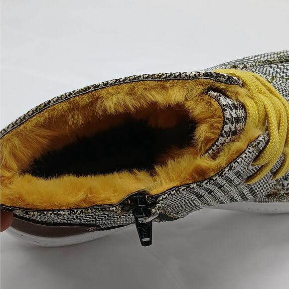 Josef Seibel Romika Sneaker Boots Women's 41(US 10.5) Houndstooth Plaid Preppy - Picture 12 of 13